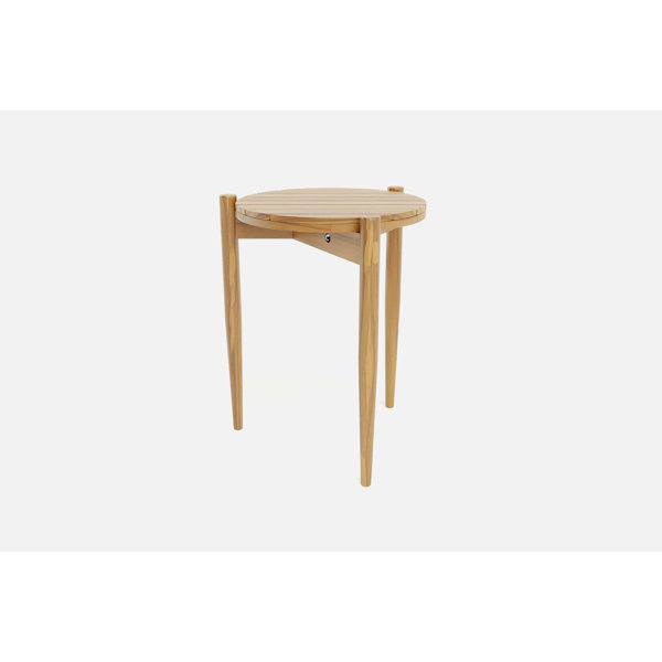 MasayaCo. Telica Outdoor Round Teak Side Table Perigold